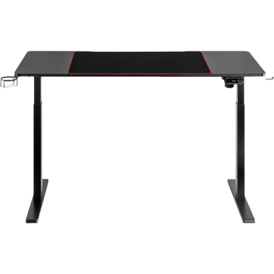 Tavolinë gaming elektrike Serioux Elysium, RGB, 140x60 cm, e zezë
