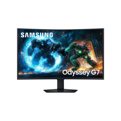 Monitor gaming Samsung Odyssey G7 G75F, 37", 4K UHD, i lakuar, i zi