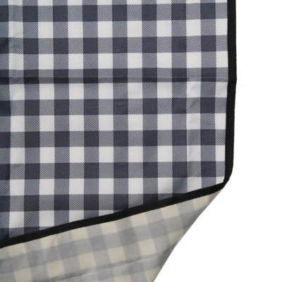 Batanije pikniku Heinner Black Plaid, 145x200 cm, poliester, bardh e zi