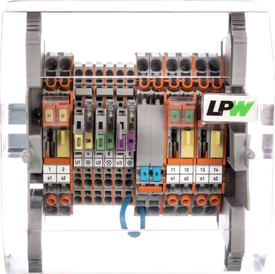 Shirit terminal matës WAGO LPW 14-way 847-297/230-2000, 230V, 3.15A, gri