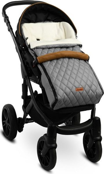 Thes gjumi për karrocë Sensillo Quilted Fleece, i papërshkueshëm nga uji, i gri