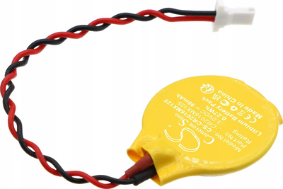 Bateri litiumi Cameron Sino CUST-CS-CR2016MX125, 3.0V, 90mAh, e verdhë