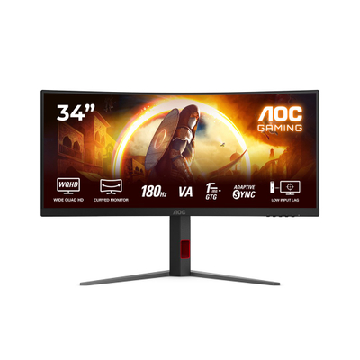Гејминг монитор AOC CU34G4, 34\", Wide Quad HD, црн