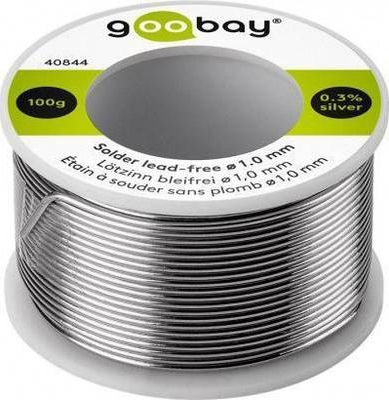 Tel saldimi Goobay 40844, pa plumb, 1.0 mm, 100 g