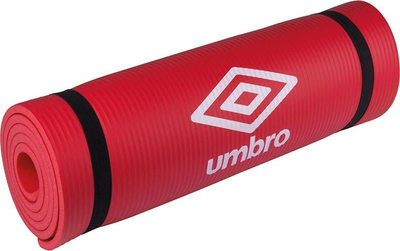 Tapet fitnessi edhe yoga Zizo Umbro, 1 cm, me rrip për ta mbajt, i kuq