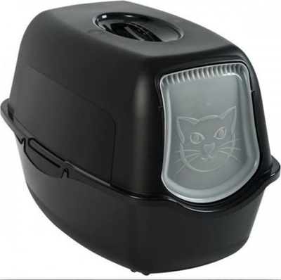 Kuti tualeti për mace Rotho MyPet Eco Bailey, me derë lëkundëse, me filter karboni, gri