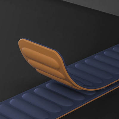 Rrip ore Hurtel Magnetic Strap për Apple Watch 7 41mm, byzylyk magnetik, blu