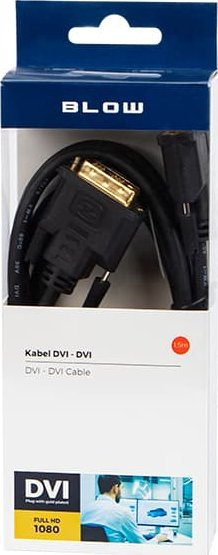 Кабел DVI Blow Classic, 1.5m, црн