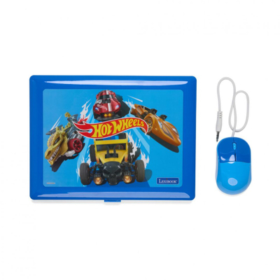Laptop edukativ Hot Wheels, dygjuhësh EN/RO, me maus, blu