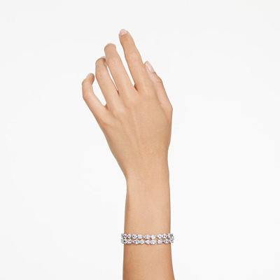 Byzylyk për femra Swarovski Mesmera 5669927, 19.5 cm, i argjendtë/transparent