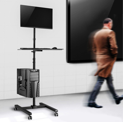Stendë dyshemeje për monitor Maclean MC-793, 17-32", e zezë