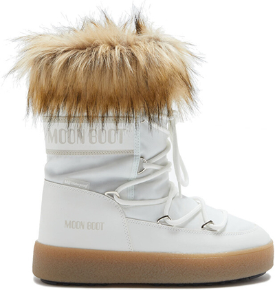 Çizme dimri për femra Moon Boot, të bardha