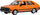 Maket makine PRL Collection FSO Polonez, shkalla 1:43, metal, portokalli