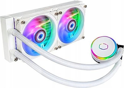 Воден ладилник за процесор Cooler Master ML240 Flux, 240mm, ARGB, бел