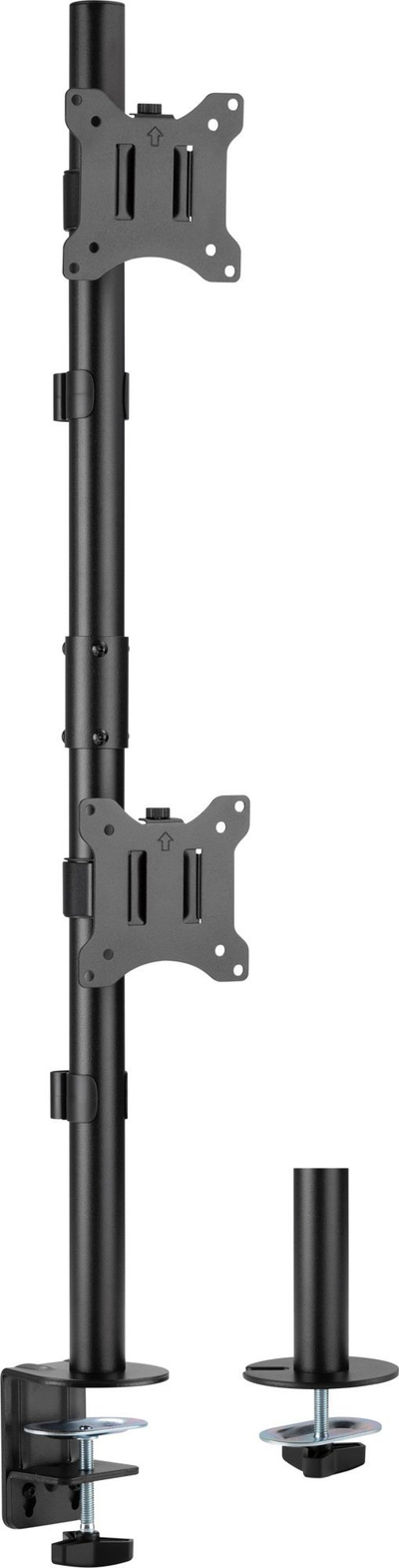 Mbajtëse tavoline për monitor InLine Desk Mount, 2x 32", VESA 75x75 100x100, deri 9 kg