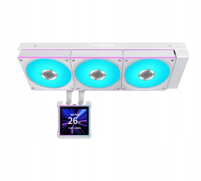 Ладењe за процесор Lian Li Hydroshift II LCD S 360CL, 360mm, LCD, бел