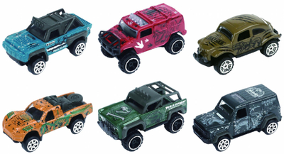 Set maketa metalike vetura, 1:64, set me 3 copë, 7.5cm, shumëngjyrëshe