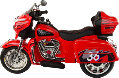 Motor elektrik për kalamoj LEAN CARS Goldwing, 12V, me Bluetooth dhe MP3, i kuq