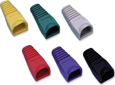 Mbrojtëse konektori RJ45 Intellinet 504409, 6.2mm, set 10 copë, e gjelbër