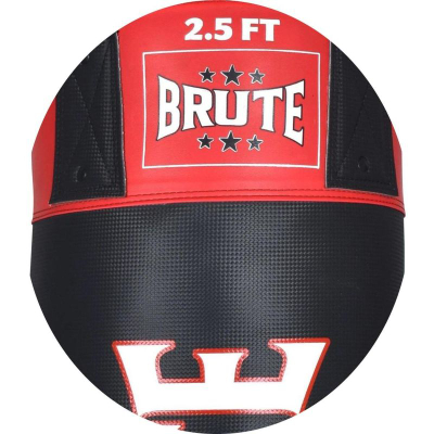 Thes boksi Brute 2.5 FT, 18 kg, PU, i zi me t’kuqe