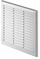 Rrjetë ventilimi BART DOM TK3, 190x260 mm, me rrjetë mbrojtëse, e bardhë