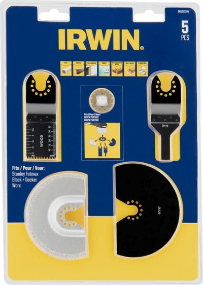 Set tehesh për mjet multifunksional oshilues Irwin IW1017104, 3 copë