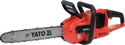 Sharrë zinxhiri pa kabllo Yato Brushless, 16", 36V, e kuqe