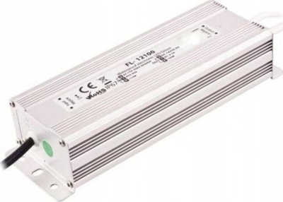 Furnizues energjie LED EcoLight EC79540, 100W, 12V DC, IP67, argjendtë