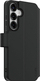 Këllëf portofol CARE by PanzerGlass për Samsung Galaxy S25, me kickstand, material stof, gri