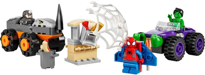 Set lodër LEGO Marvel Super Heroes 10782 Hulk vs. Rhino - a duel of jeeps, 110 pjesë