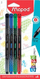 Stilolapsa fineliner Maped Graph Peps Deco, 0.4mm, set me 4 ngjyra