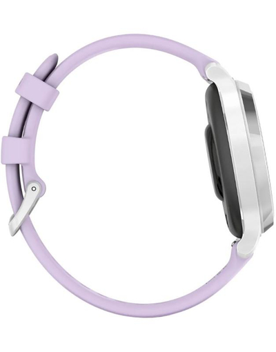 Паметен часовник Garmin Lily 2 Active, 38 mm, GPS, сребрен со виолетова Jasmine Purple