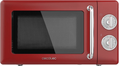 Furrë me mikrovalë Cecotec ProClean 3110 Retro, 20L, 700W, e kuqe