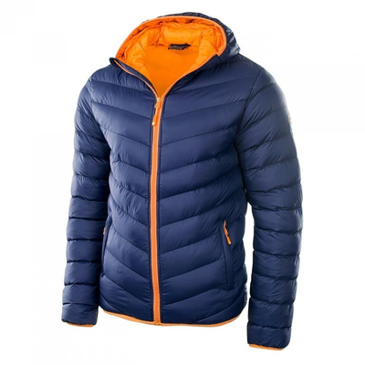 Xhaketë dimërore burra HI-TEC Salrin, me kapuç, najlon, blu e errët