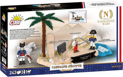 Set blloqesh COBI Campagne d'Égypte 1798–1801, 240 copa, dioramë historike, shumëngjyrëshe