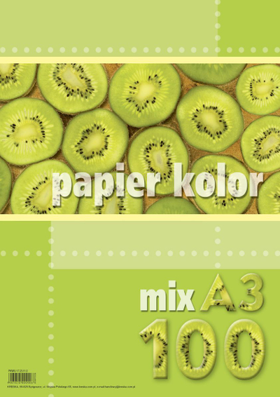 Letra ngjyrë Kreska Xero Paper, A3, 80g/m², 100 fletë, shumëngjyrëshe
