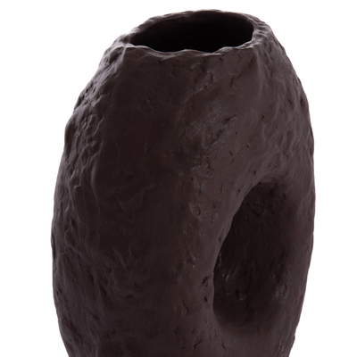 Vazo dekorative Namentis HM4673.07L, terrakotë, 26.5x16x36.5 cm, ngjyrë çokollatë