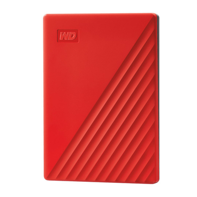 Disk i jashtëm HDD WD My Passport 4TB, 2.5", i kuq