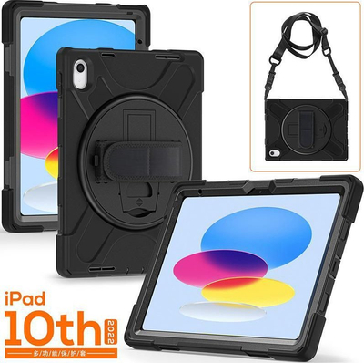 Mbulesë mbrojtëse për tablet eStuff Chicago ES683300, 10.9", për iPad gjenerata e 10, e zezë