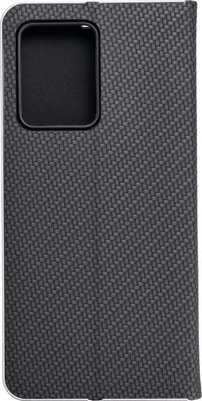 Kapak telefoni Luna Book Carbon për Xiaomi Redmi Note 12 Pro Plus 5G, tip libri, me teksturë karboni, i zi