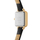 Orë dore për femra Daniel Wellington Quadro Mini DW00100729, e zezë/artë