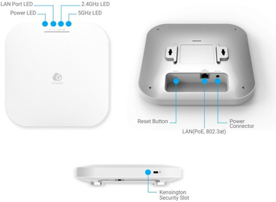 Access point EnGenius ECW212L, Wi‑Fi 6, 2400Mbit/s, бела