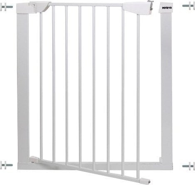 Portë sigurie për qen Safety Restriction Gate, për shkallë dhe dyer, e bardhë