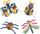 Set kreativ DJECO Fuzzy Bugs 3D Collage, edukativ, për fëmijë 3-6 vjeç, shumëngjyrësh