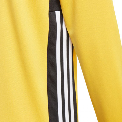 Тренинг блуза adidas Regista 18 JR, материјал climalite, со краток патент, жолта