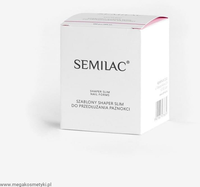 Stencil për thonj Semilac Shaper Slim Forms, 100 copë, ngjyrë flori