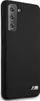 Futrollë telefoni BMW për Samsung Galaxy S21, silikoni, logo metalike M, e zezë