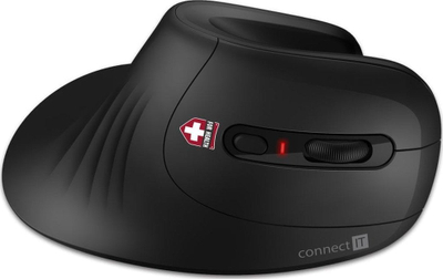 Mouse vertikal Connect IT FOR HEALTH CMO-2900-BK, pa kabllo, 1600 DPI, i zi