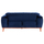 Divan-krevat Bennington HM3250.18, 2 vende, 180 cm, blu e errët