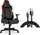 Karrige gaming SENSE7 Sentinel, stof, shpinë e lartë, RGB, e zezë me të kuqe